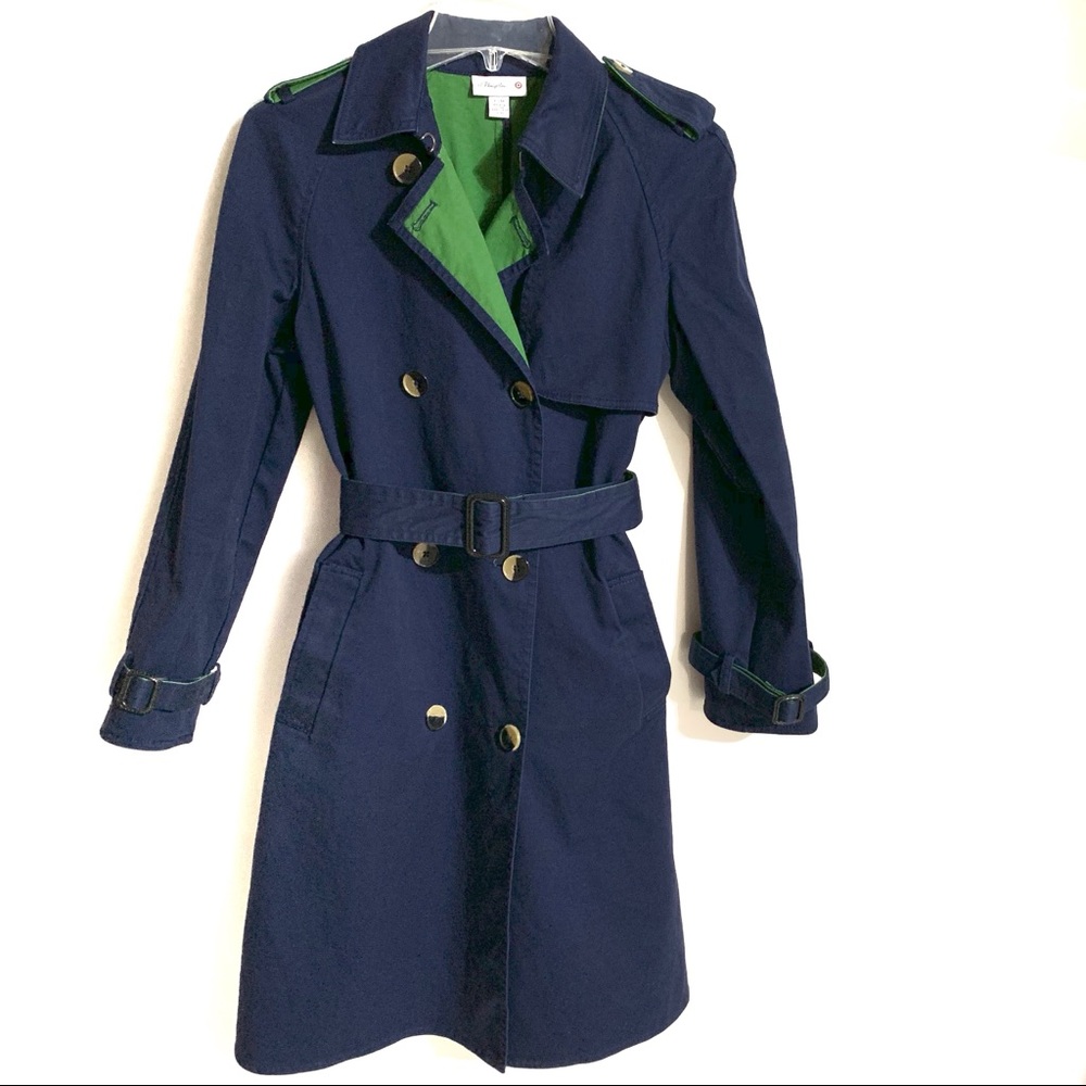 3.1 Phillip Lim Trench Coat Navy Blue Xsmall